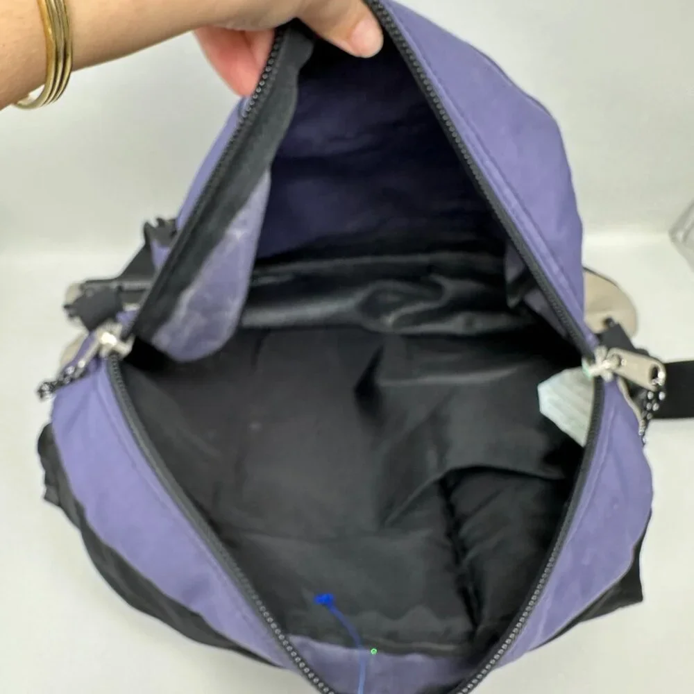 LL Bean Messenger Bag BLUE Nylon Work School Laptop